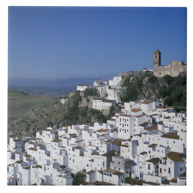 White Village Casares, Andalusien, Spanien 2 Fliese (Vorderseite)