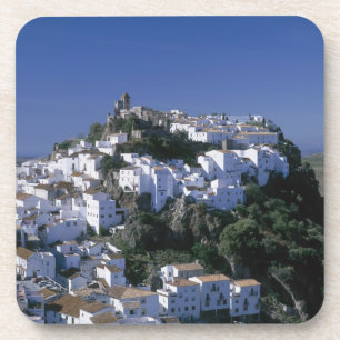 White Village Casares, Andalusien, Spanien Getränkeuntersetzer