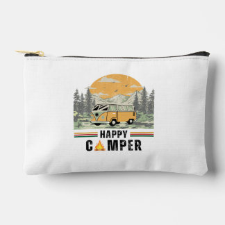 White Vintag Mountain Tree Sunrise Camper Van Zubehörtasche