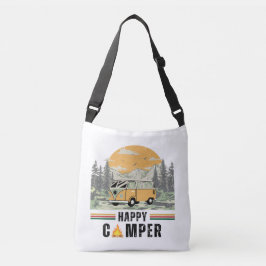 White Vintag Sunrise Mountain Camper Van Tragetaschen Mit Langen Trägern