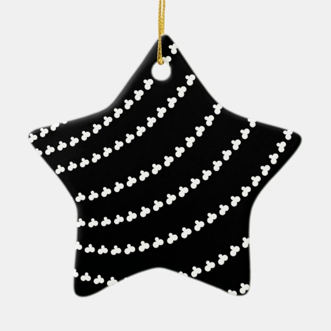 White Vortex Keramik Ornament (Vorne)