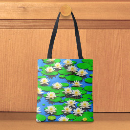 White Water Lilies Tote Bag