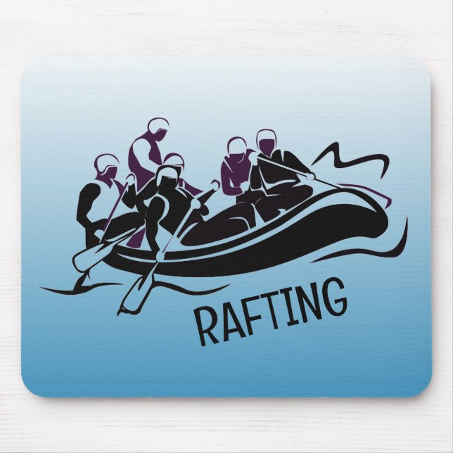 White Water Rafting Design Mousepad (Vorne)