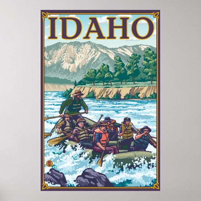White Water Rafting - Idaho Poster (Vorne)