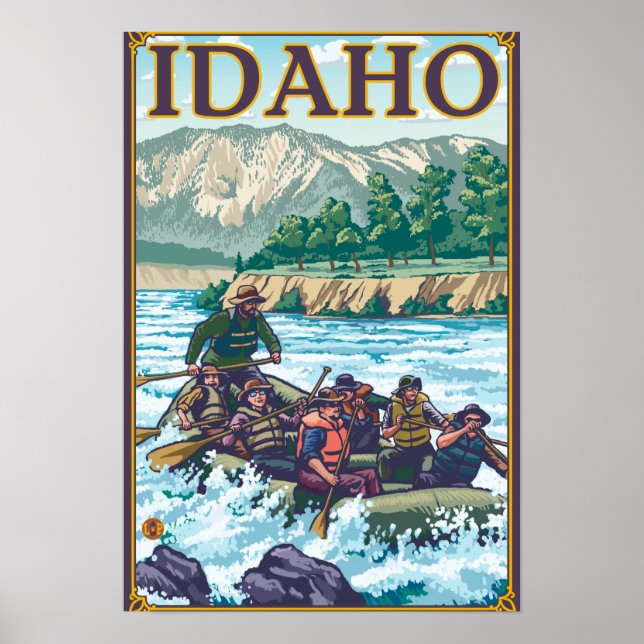 White Water Rafting - Idaho Poster (Vorne)