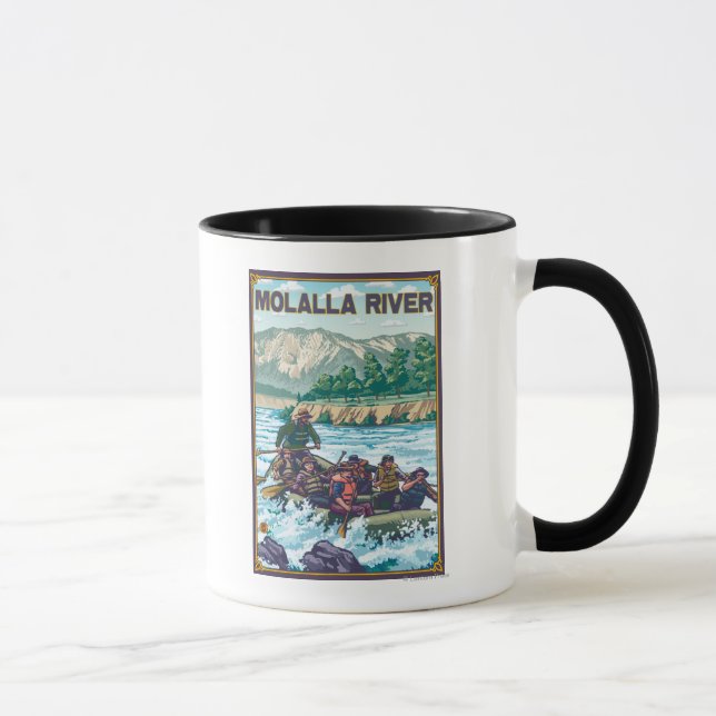 White Water Rafting - Molalla River, Oregon Tasse (Rechts)