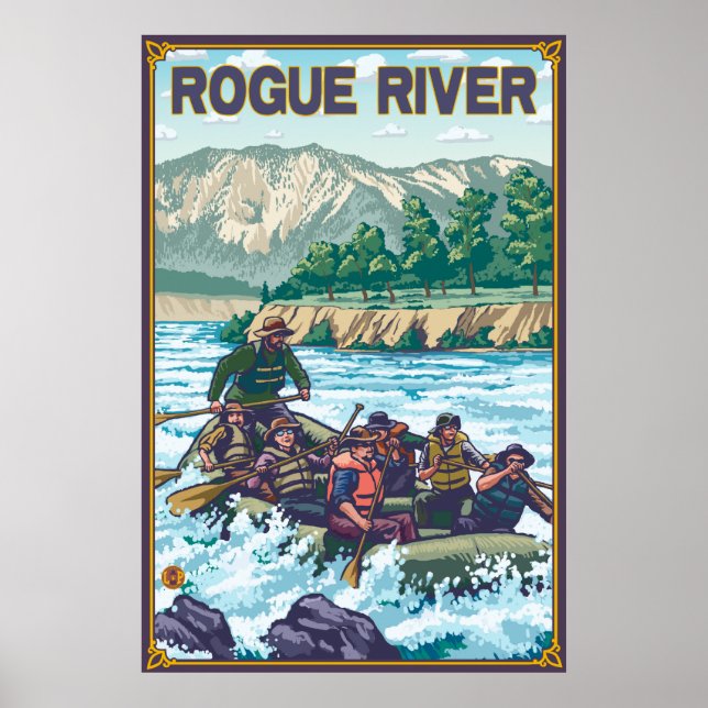 White Water Rafting - Rogue River, Oregon Poster (Vorne)