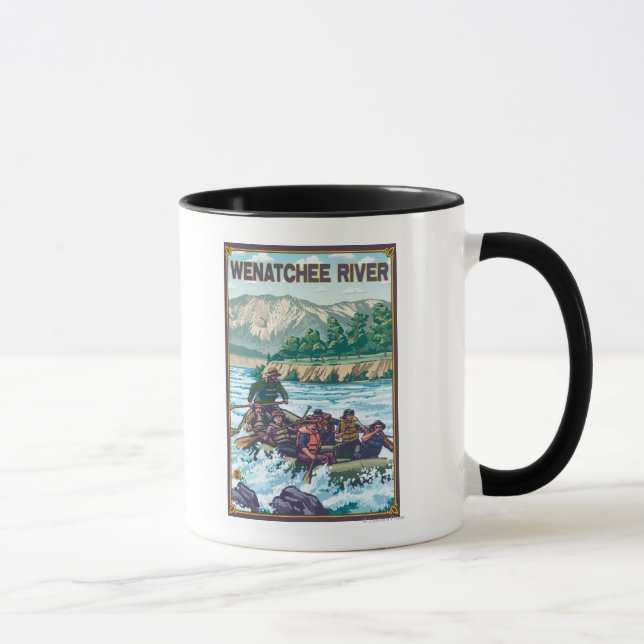 White Water Rafting - Wenatchee River, Washington Tasse (Rechts)