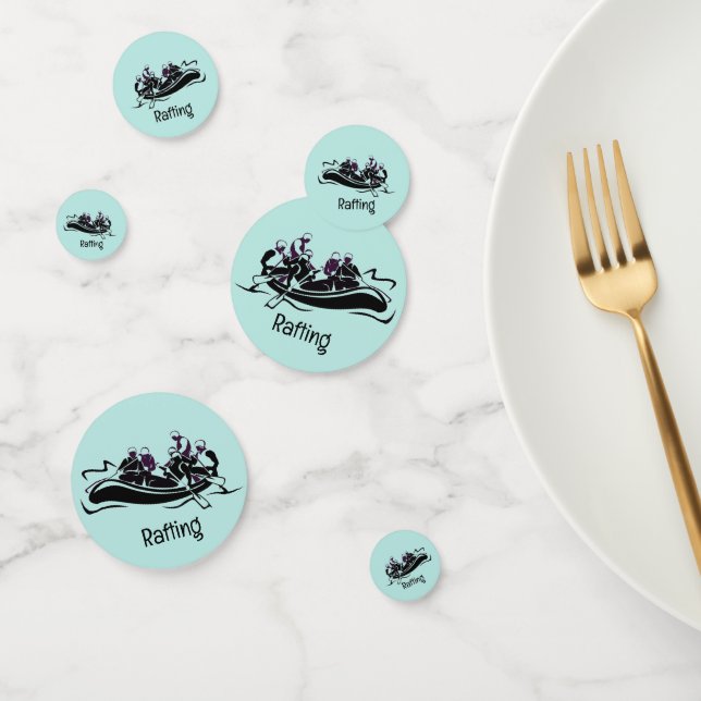 White Water River Rafting Design Table Confetti Konfetti (Gruppe)