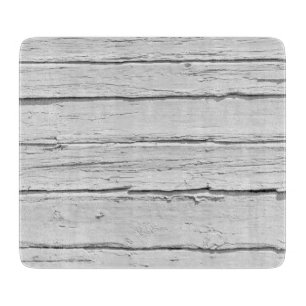 White Weathered Wood Schneidebrett
