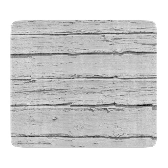 White Weathered Wood Schneidebrett (Vorderseite)