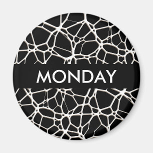 White Web Texture + Ihr Bachgr. Ideen Magnet