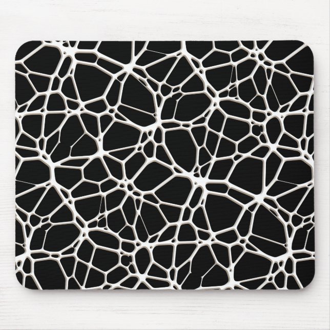 White Web Texture + Ihr Bachgr. Ideen Mousepad (Vorne)