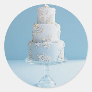White Wedding Cake Sticker