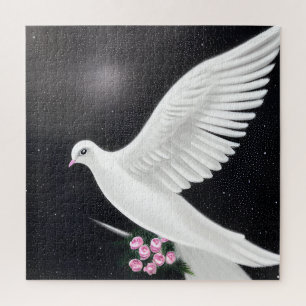 White Wedding Dove Puzzle