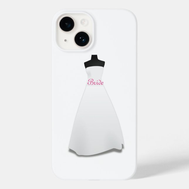 White Wedding Dress Bride Case-Mate iPhone Case (Rückseite)