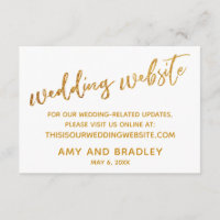 White Wedding Webseite für Gold Waves & Handwritin