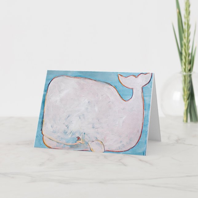 White Whale Card Dankeskarte (Vorderseite)