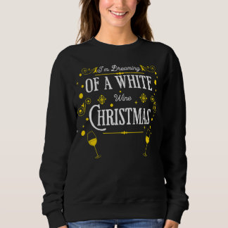 White Wine Weihnachtsmann Sweater Sweatshirt