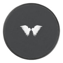 White Wings Hockey Puck