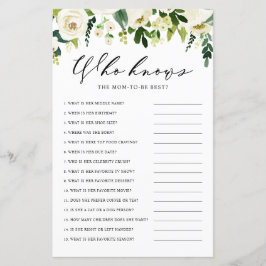 White Winter Blume, die die Mama Best Game kennen