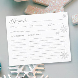 White Winter Brautparty Rezept Card