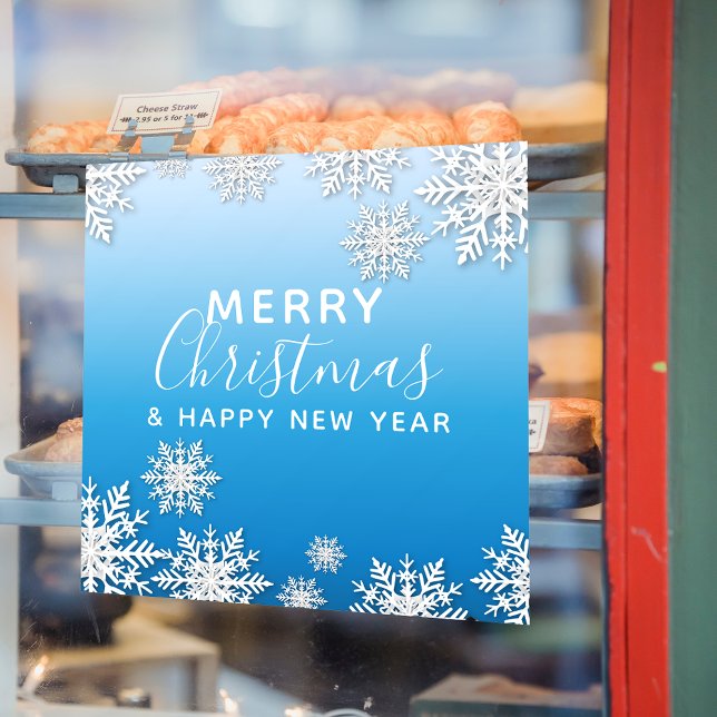 White Winter Origami Schneeflocken Frohe Weihnacht Fensteraufkleber (Von Creator hochgeladen)