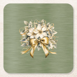 White Winterberry Einladung Set Rechteckiger Pappuntersetzer