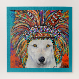 White Wolf Art Puzzle