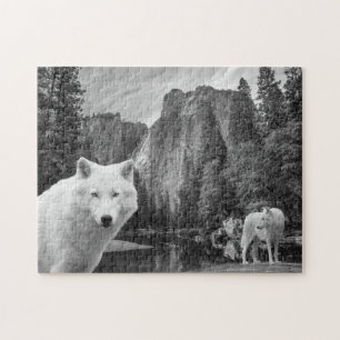 White Wolf Creek Brook Forest Landscape Poster Puzzle