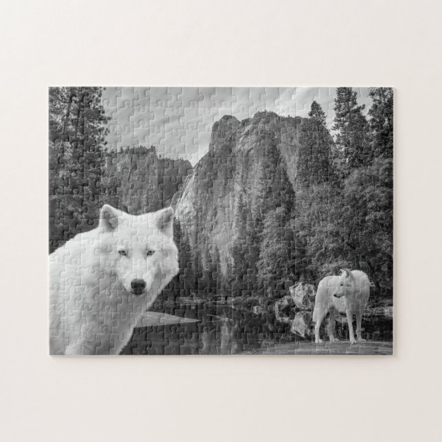 White Wolf Creek Brook Forest Landscape Poster Puzzle (Horizontal)