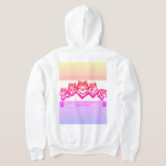 White Wolf Girl Hoodie