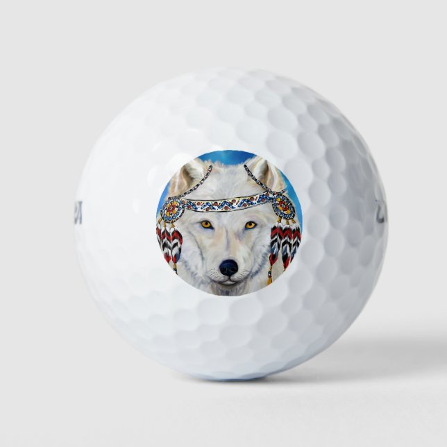 White Wolf Golfball (Vorderseite)
