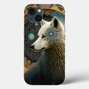 White Wolf Mandala Case-Mate iPhone Hülle
