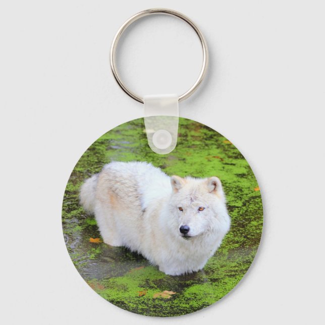 White Wolf Schlüsselanhänger (Vorderseite)