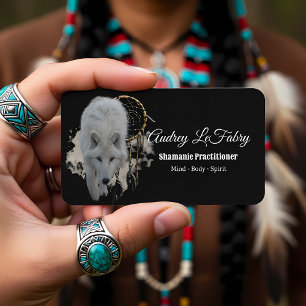 White Wolf Shamanic Visitenkarte