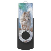 White Wolf & Waterfall Wildlife