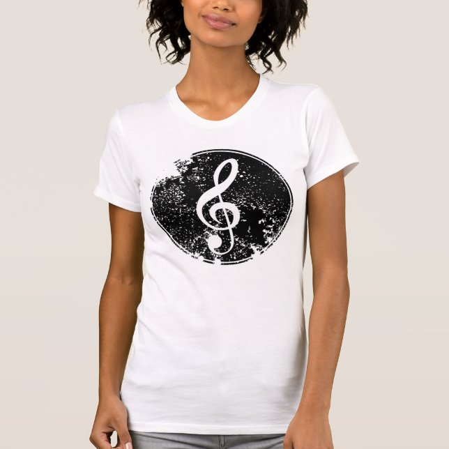 White Women T - Shirt - Musikalisches Zeichen (Vorderseite)