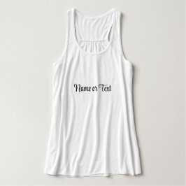 White Women's Bella+Leinwand Flowy Yoga Tank Top