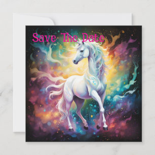 White Wonder: Das spektralweiße Einhorn Save The Date