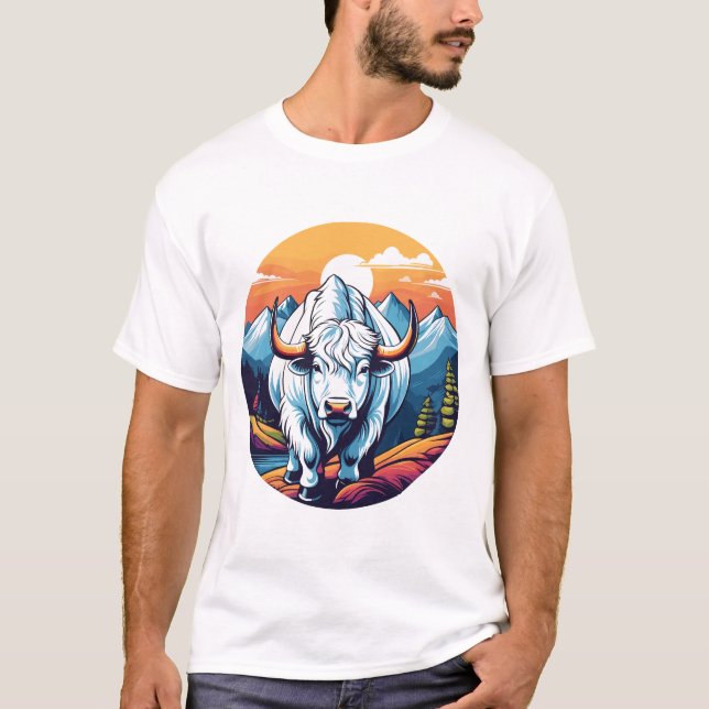 White Yak T-Shirt (Vorderseite)