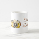 White Yellow Camera Ciao Bella Kaffeetasse<br><div class="desc">White Yellow Camera Ciao Bella (hello pretty or beautiful)</div>
