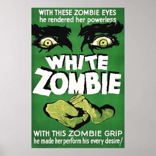 White Zombie 1932 Vintages Filmplakat Poster (Vorne)