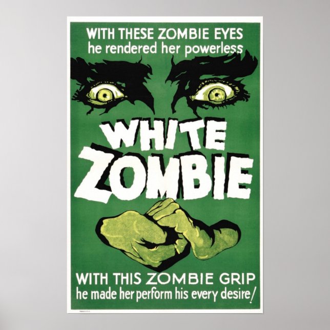 White Zombie Movie Poster (Vorne)