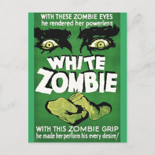 White Zombie - Vintager Film Postkarte
