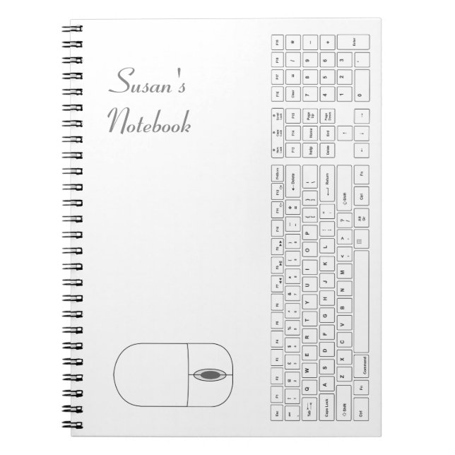 Whiteboard und Mouse-Notebook Notizblock (Vorderseite)