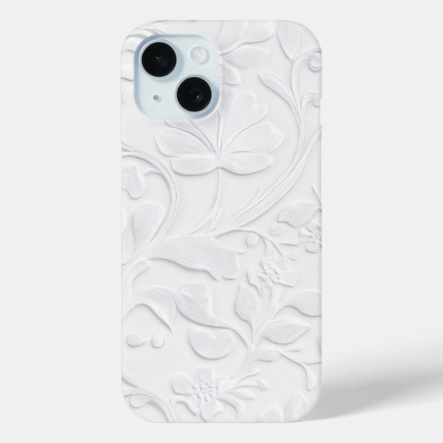 Whitebooses Blumenmuster-Beispiel Case-Mate iPhone Hülle (Rückseite)