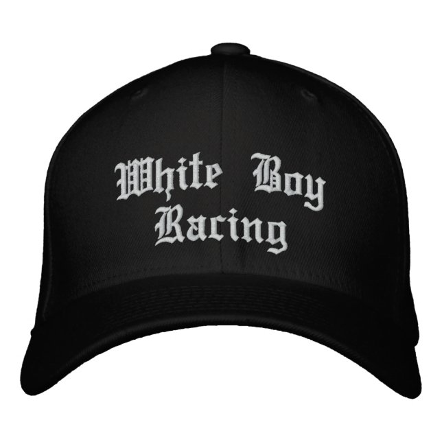 WhiteBoy Racing Bestickte Baseballkappe (Vorderseite)