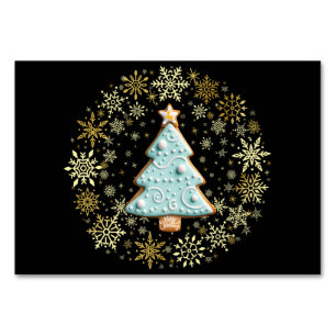 WhiteChristmas, Weihnachtsbaum, Lebkuchen Tischnummer