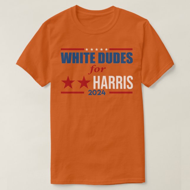 WhiteDudesForKamalaHarris T-Shirt (Design vorne)